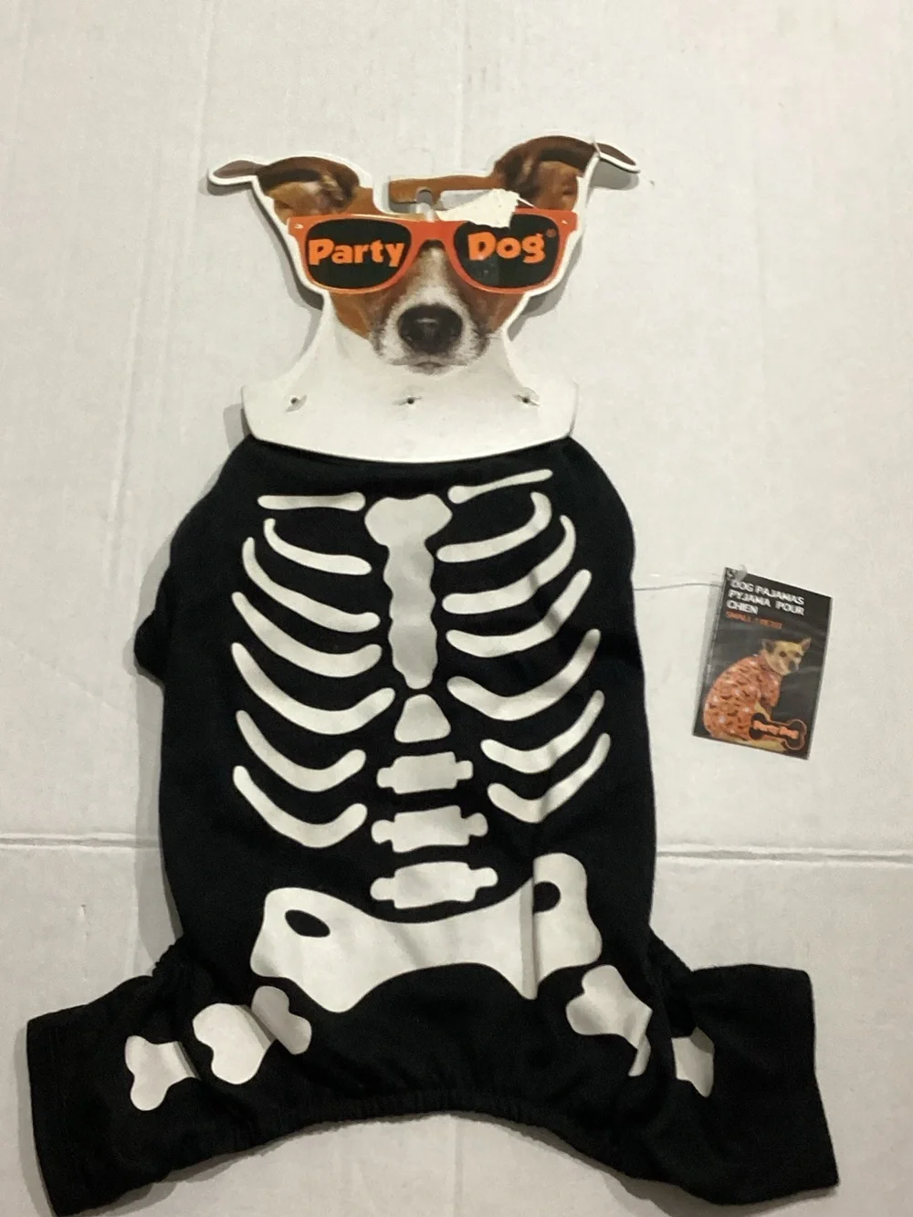 Black Skeleton Dog  Pajamas